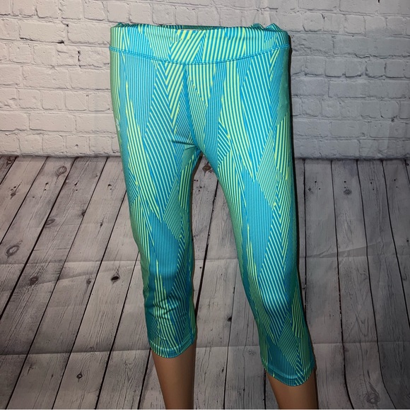 Under Armour Pants - Under Armour Blue & Green leggings size YLG